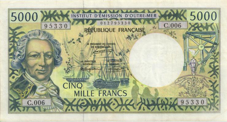 Frz. Pazifik Terr. / Fr. Pacific Terr. P.03a 5000 Francs (1996) (3) 