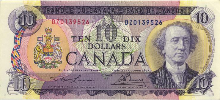 Canada P.088c 10 Dollars 1971 * (1/1-) 