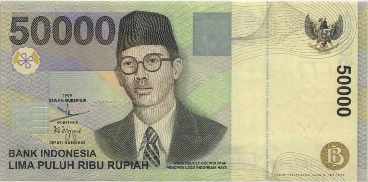 Indonesien / Indonesia P.139a 50.000 Rupien 1999 (1/1-) 