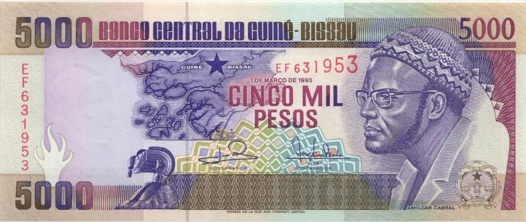 Guinea-Bissau P.14b 5000 Pesos 1993 (1) 
