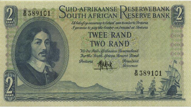 Südafrika / South Africa P.105a 2 Rand (1961) (1) 