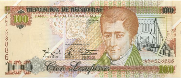 Honduras P.077b 100 Lempiras 1997 (1) 