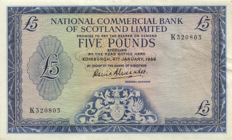 Schottland / Scotland P.272 5 Pounds 1966 (3) 