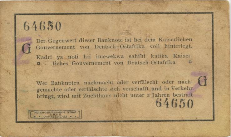 R.918e: 1 Rupie 1915 G Überstempelung Z (3) 