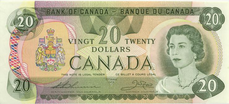 Canada P.093c 20 Dollars 1979 (2) 