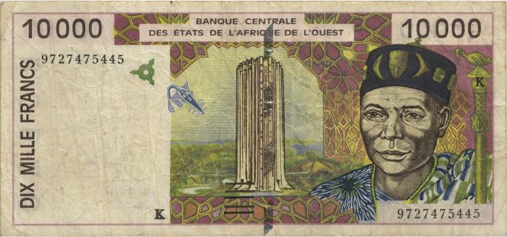 West-Afr.Staaten/West African States P.714Ke 10.000 Francs 1997 Senegal (3) 