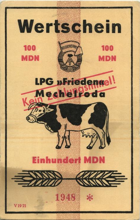 L.085.23 LPG Mechelroda " Frieden" 100 MDN (2) 