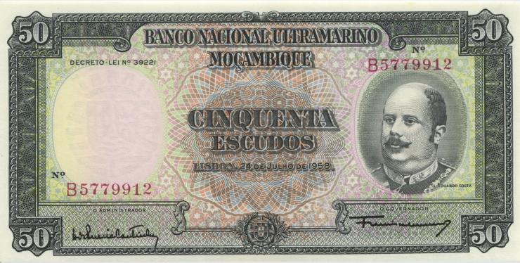 Mozambique P.106 50 Escudos 1958 (1) 