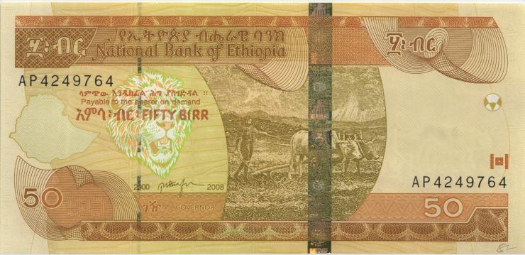 Äthiopien / Ethiopia P.51d 50 Birr 2008 (1) 