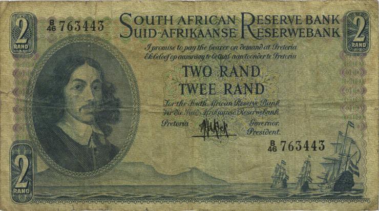 Südafrika / South Africa P.104a 2 Rand (1961) (4) 