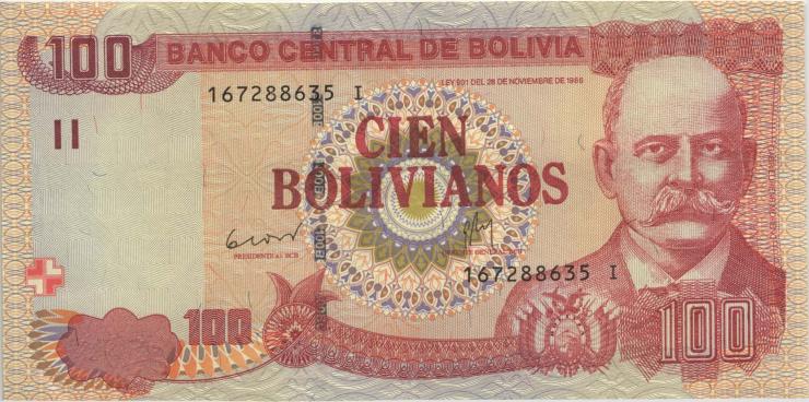 Bolivien / Bolivia P.241 100 Bolivianos (2011) (2) 