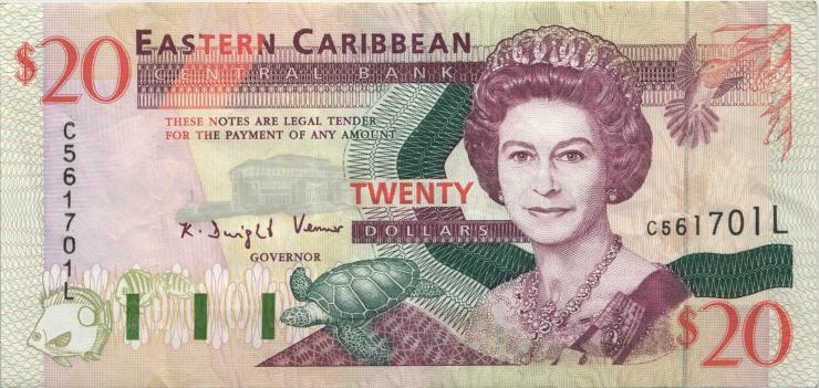 Ost Karibik / East Caribbean P.33I 20 Dollars (1994) (3) 