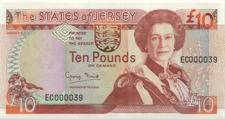 Jersey P.22 10 Pounds (1993) EC 000039 (1/1-) 