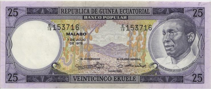 Äquatorial-Guinea P.04 25 Ekuele 1975 (1) 