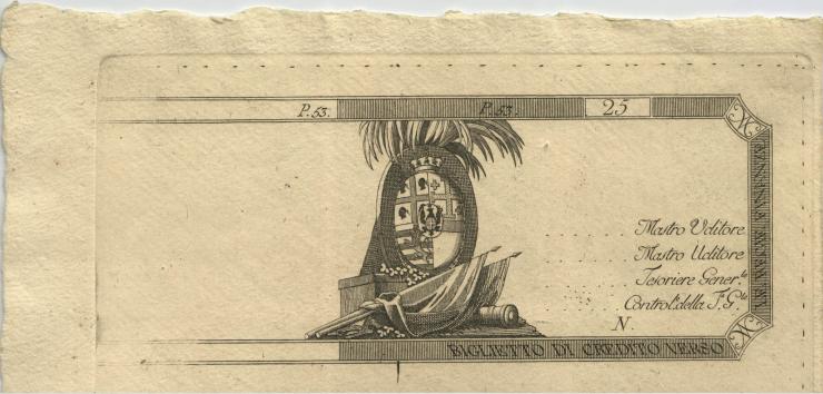 Italien / Italy P.S126r Königreich Sardinien  25 Lire (1792) (1) 
