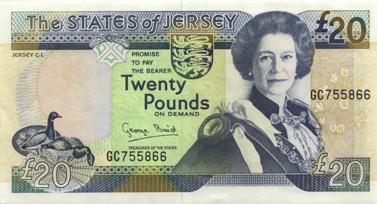 Jersey P.23 20 Pounds (1993) (2) 