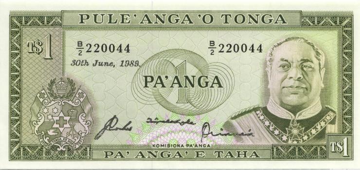 Tonga P.19c 1 Pa´anga 30.6.1989 (1) 