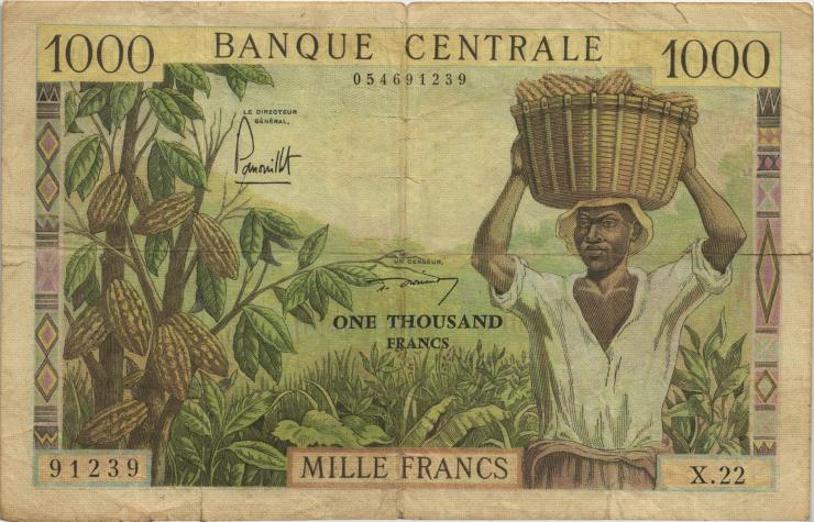 Kamerun / Cameroun P.12 1000 Francs (1962) (4) 