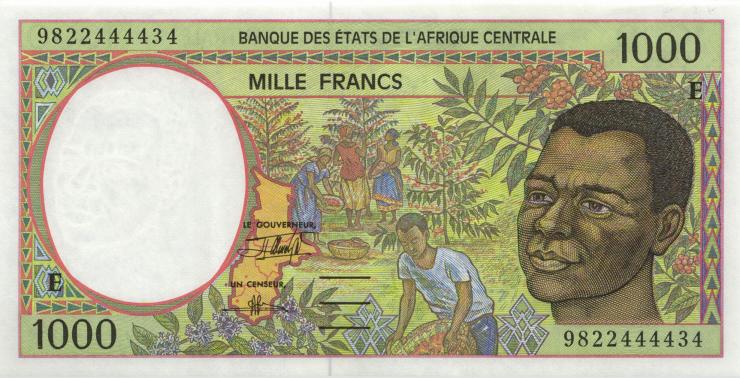Zentral-Afrikanische-Staaten / Central African States P.202Ee 1000 Francs 1998 (1) 
