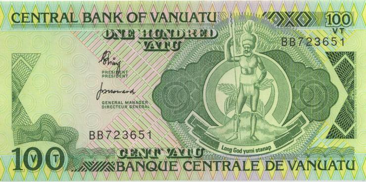 Vanuatu P.01 100 Vatu (1982) BB (1) 