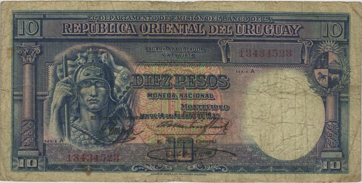 Uruguay P.030 10 Peso 1935 (5) 