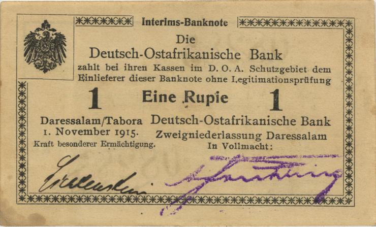 R.916u: 1 Rupie 1915 E2 (2) "Lichtenstein" 