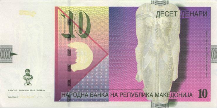 Mazedonien / Macedonia P.14f 10 Denari 2006 (1) 