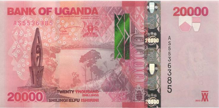 Uganda P.53b 20.000 Shillings 2013 (1) 
