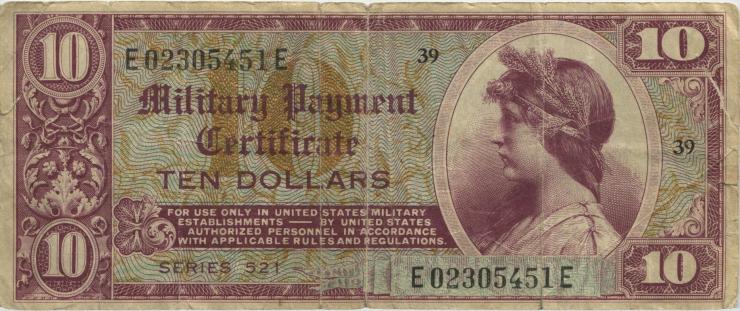 USA / United States P.M35 10 Dollars (1954) (4) 