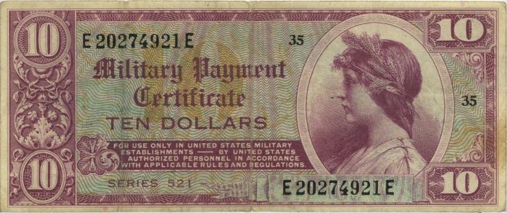 USA / United States P.M35 10 Dollars (1954) (3) 
