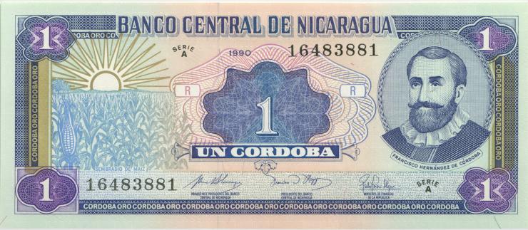 Nicaragua P.173 1 Cordoba 1990 U.1 (1) 