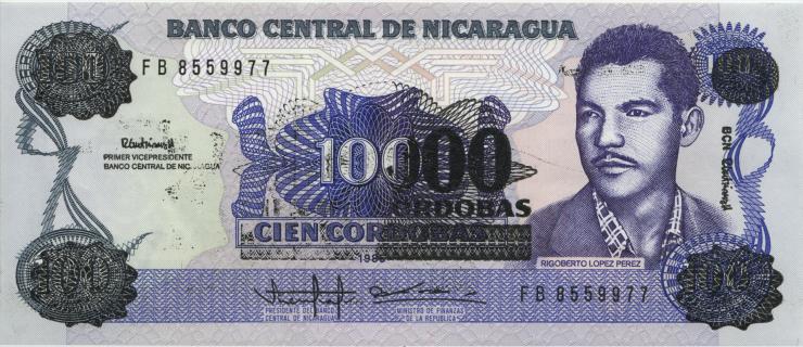 Nicaragua P.159 100.000 Cordobas (1989) (1) 