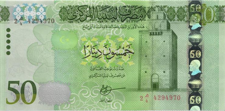 Libyen / Libya P.84 50 Dinar 2016 (1) 