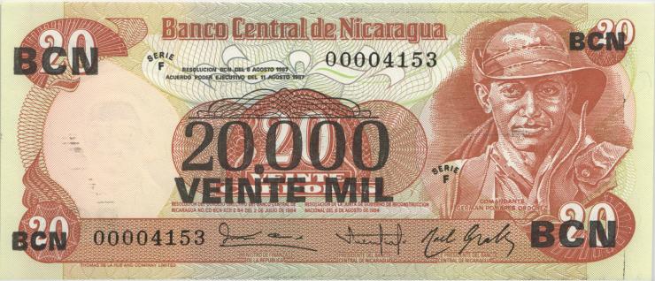 Nicaragua P.147 20.000 Cordobas 1987 00004153 (1) 