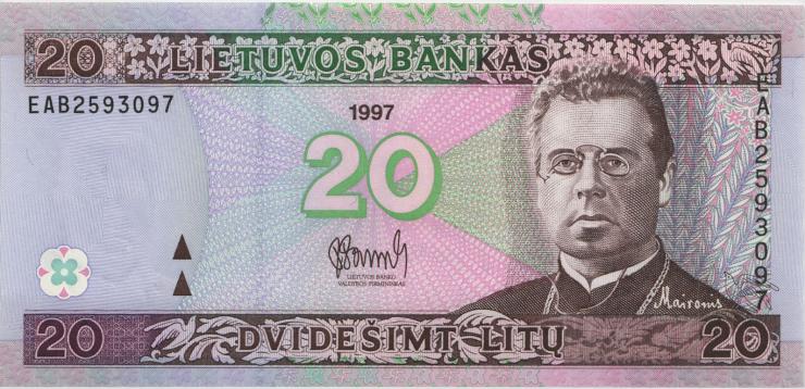 Litauen / Lithuania P.60 10 Litu 1997 (1) 