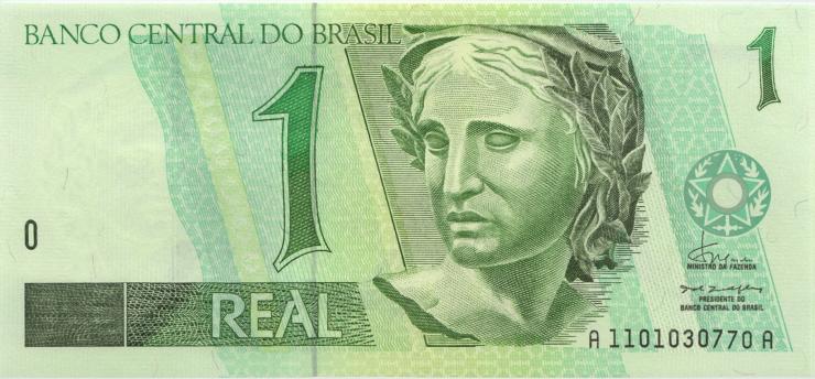 Brasilien / Brazil P.243a 1 Real (1994-97) (1) 
