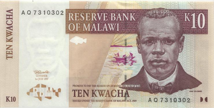 Malawi P.37 10 Kwacha 1997 (1) 