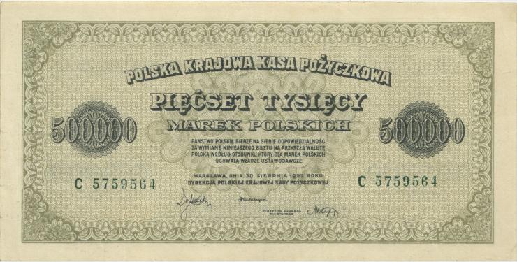 Polen / Poland P.036 500.000 Mark 1923 (2) 
