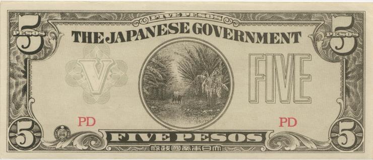 Philippinen / Philippines P.107 5 Pesos (1942) (2) 