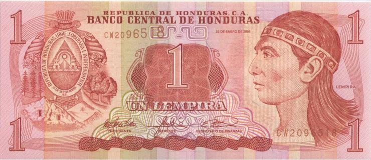 Honduras P.084c 1 Lempira 2003 (1) 