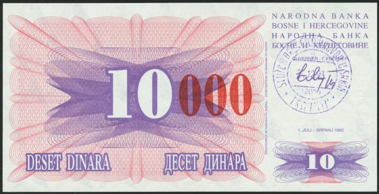 Bosnien & Herzegowina / Bosnia P.053d 10000 Dinara 1993 (1) 