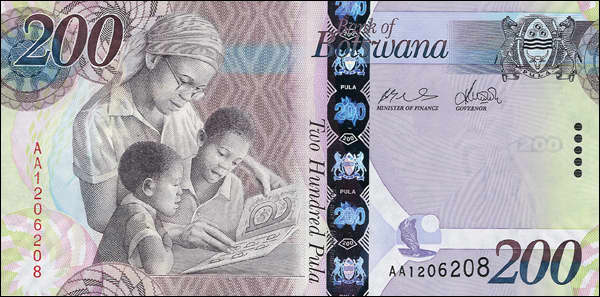 Botswana P.34a 200 Pula 2009 (1) 