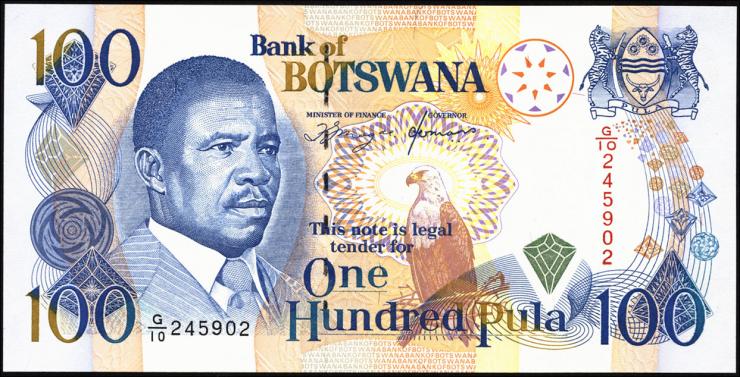 Botswana P.16a 100 Pula (1992) (1) 