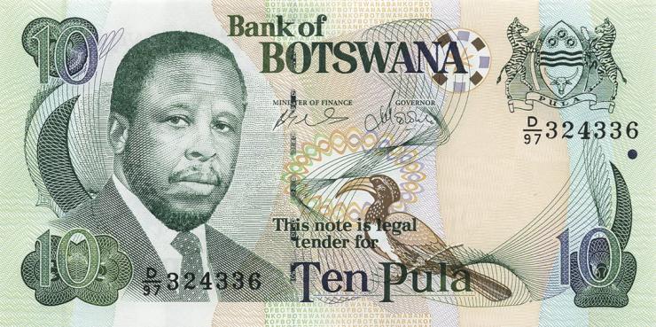 Botswana P.24b 10 Pula 2007 (1) 