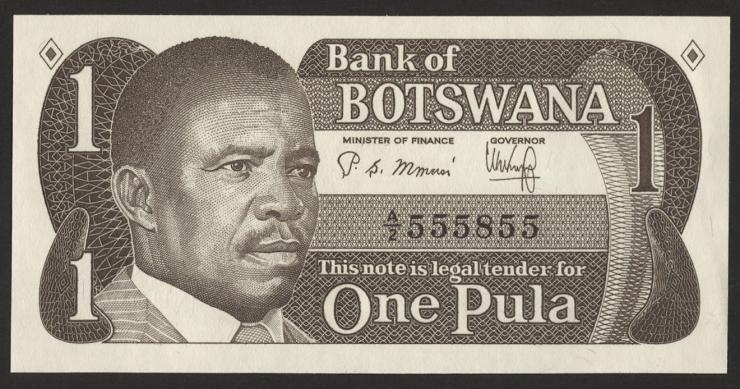 Botswana P.06a 1 Pula (1983) (1) 