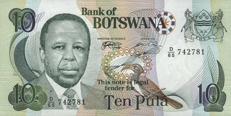 Botswana P.20a 10 Pula (1999) (1) 