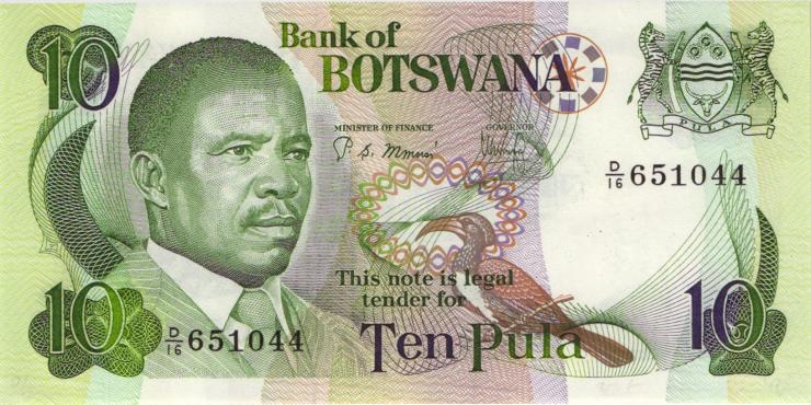 Botswana P.09b 10 Pula (1982) (1) 