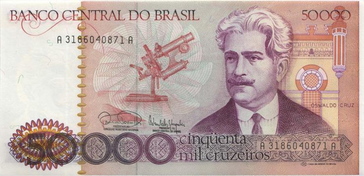 Brasilien / Brazil P.204c 50.000 Cruzeiros (1985) (1) 