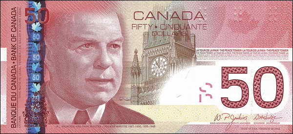 Canada P.104b 50 Dollars 2004/2006(1) 