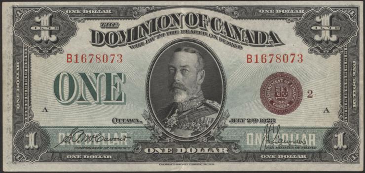 Canada P.033i 1 Dollar 1923 bronze seal (2) 
